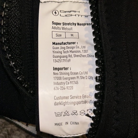 Dark Lightning Wetsuits for Men and Women, Mens/Womens Wet Suit for Cold Water, - Picture 6 of 8